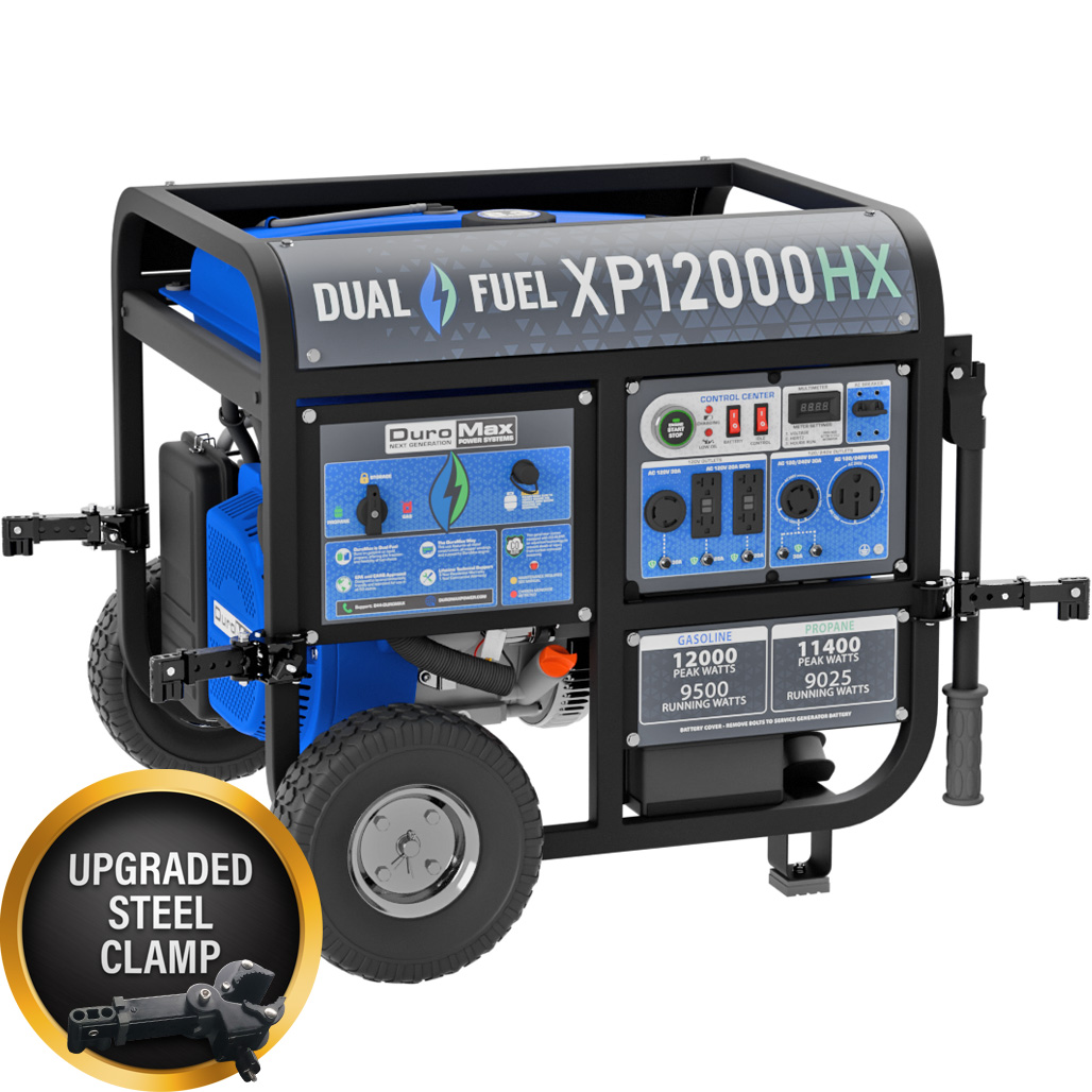 GenTent Universal Clamp Kit on DuroMax XP12000HX